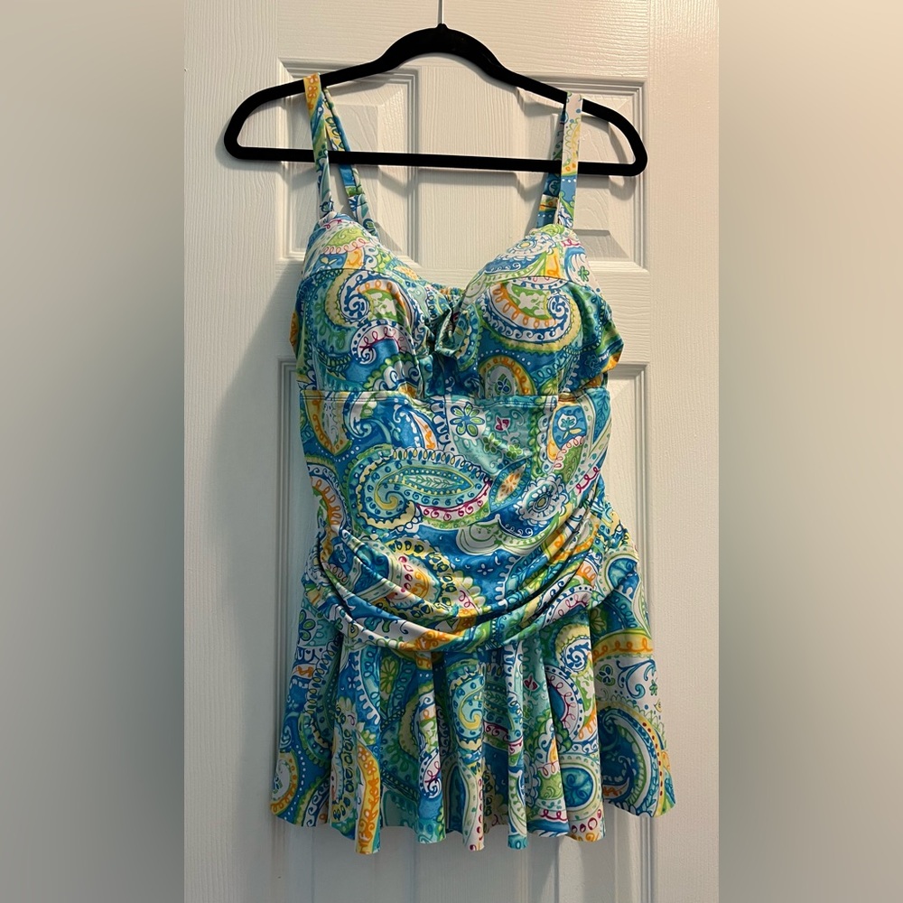Ralph Lauren Multicolor Paisley Swimsuit